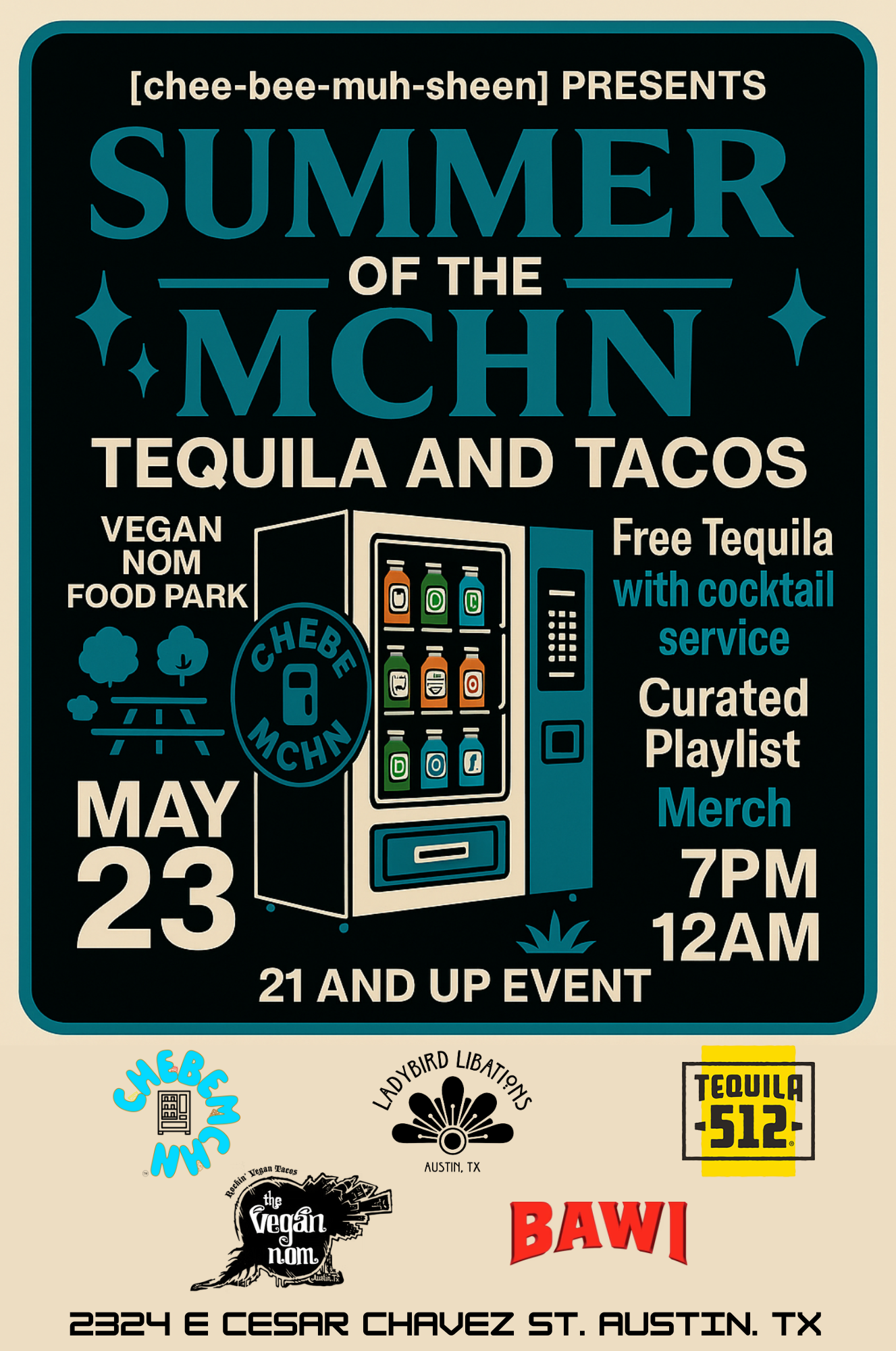Summer of the MCHN: Tequila and Tacos event flyer